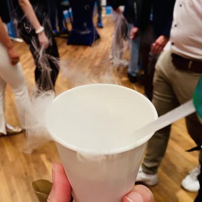 Experiment auf der Messe